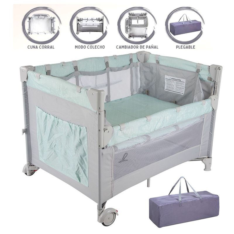 INFANTI - Cuna Corral Infanti Always TOGETHER Menta