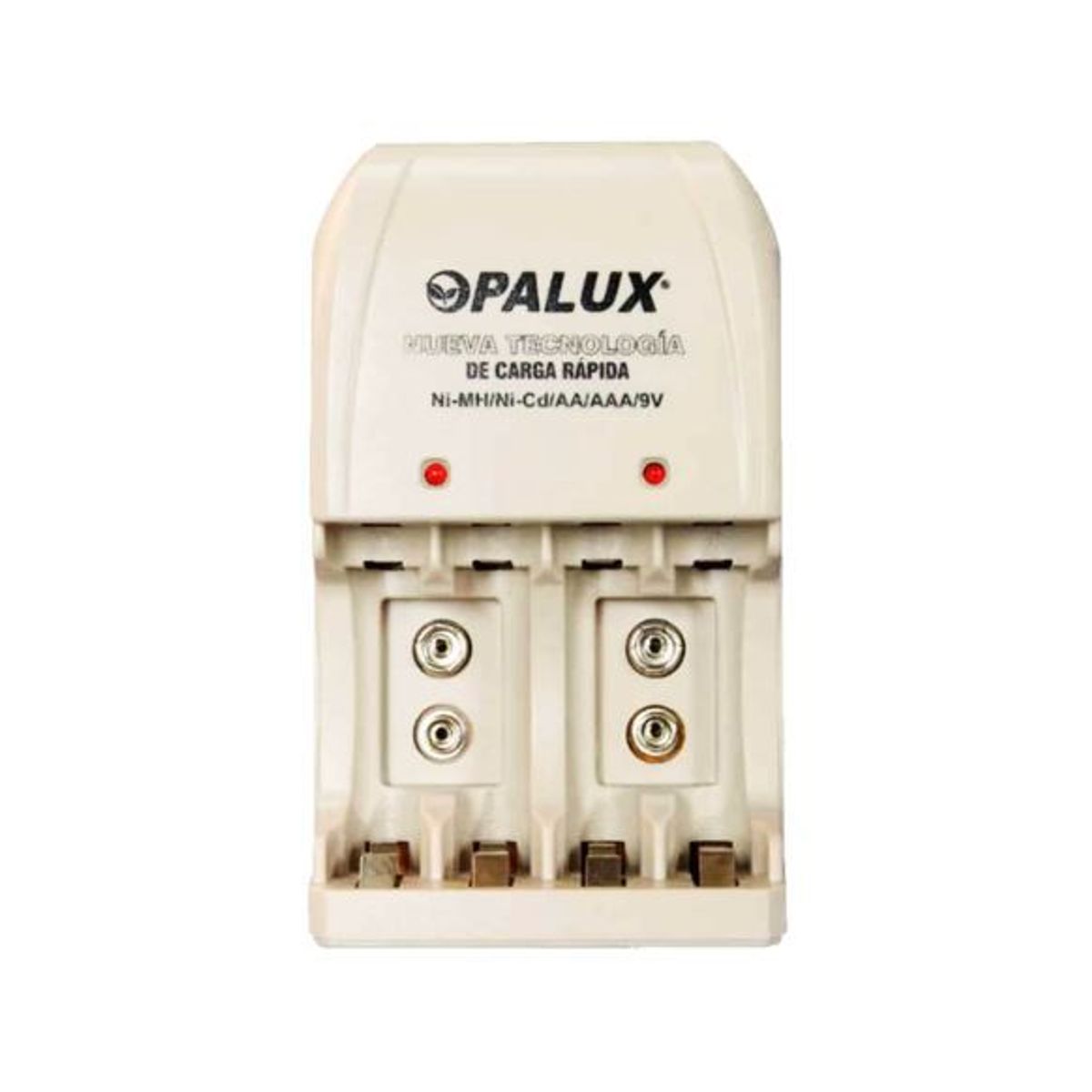 OPALUX - Cargador de baterías recargables 9VAAAAA BPI-0604 OPALUX