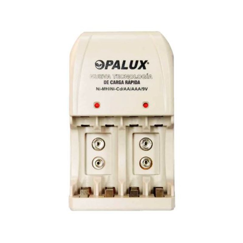 OPALUX - Cargador de baterías recargables 9VAAAAA BPI-0604 OPALUX