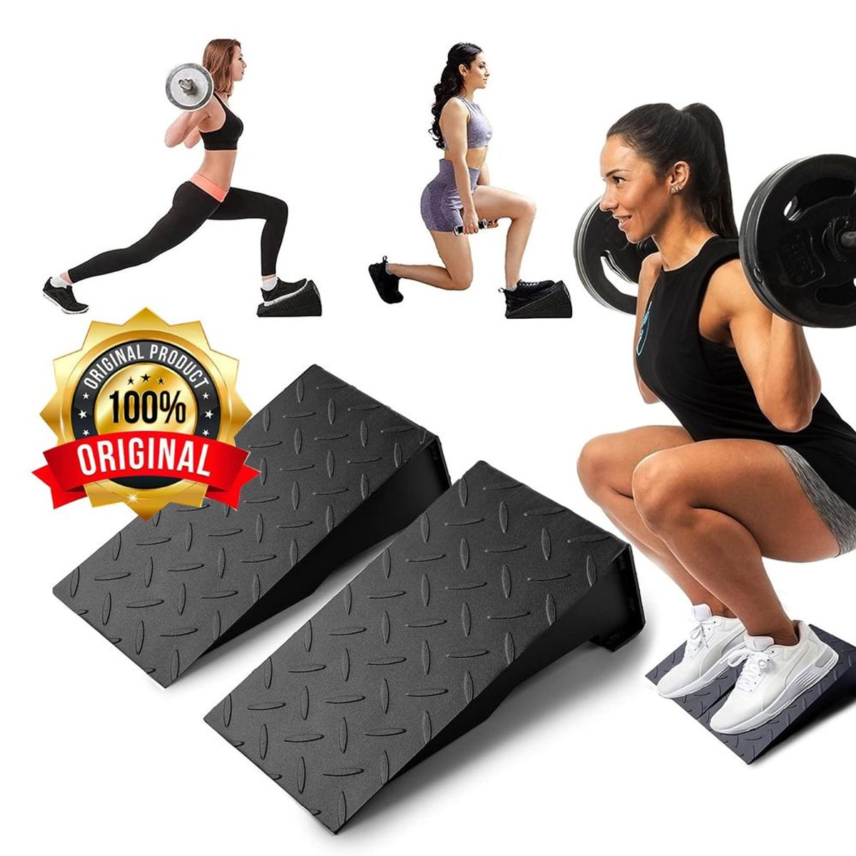 GENERICO - Cuña para sentadillas plataforma de peso muerto