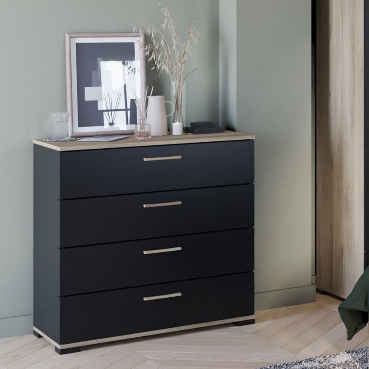 73 EXPERIENCE - Cómoda Yzzi - Negro & Nogal Africano - 73 Experience