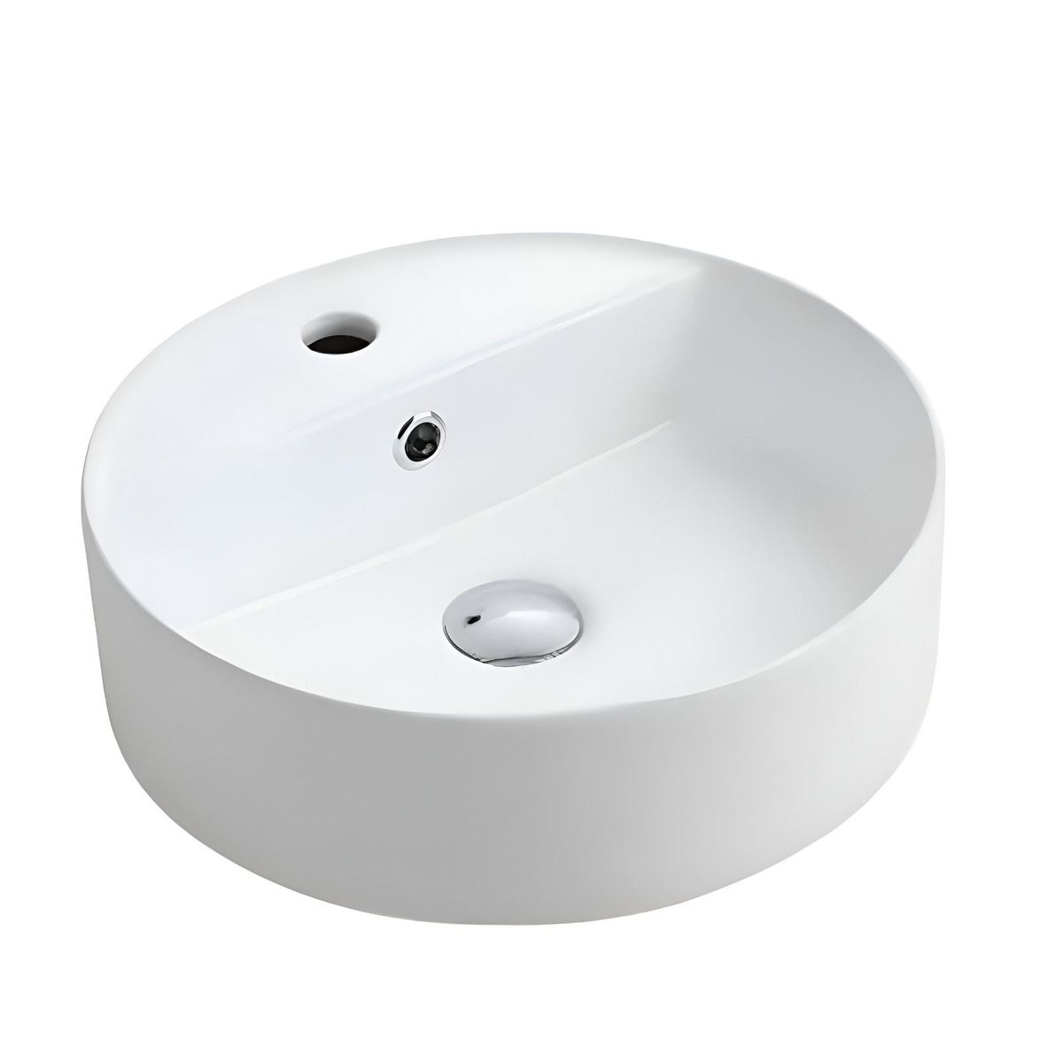 IMPORTADO MC - LAVAMANOS BOWL PARA SOBREPONER CONTEMPORANEO BLANCO REDONDO