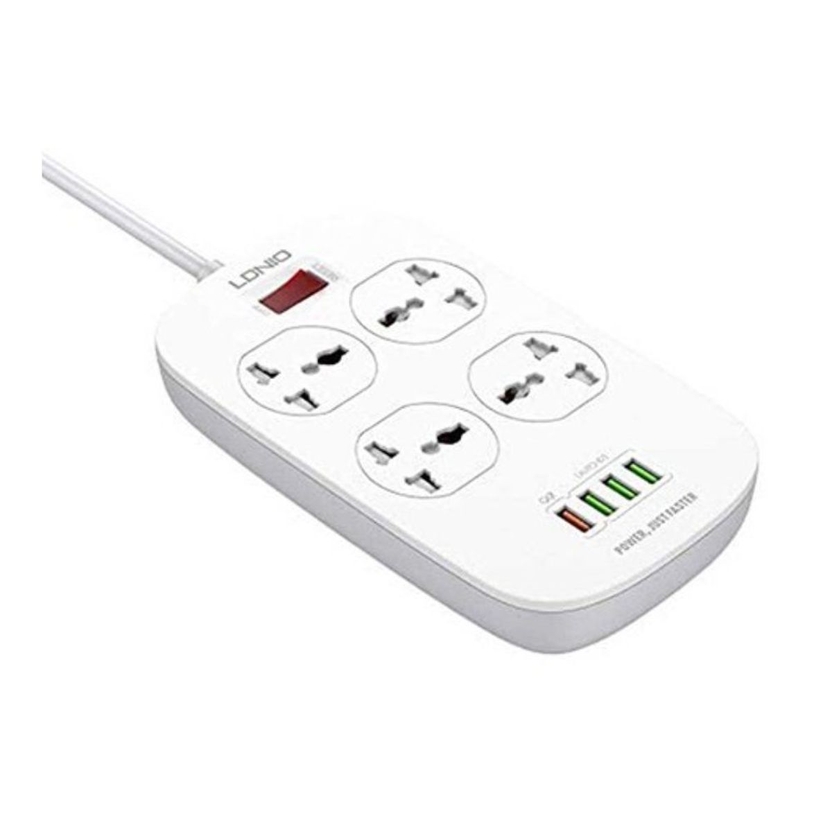 LDNIO - LDNIO SC4407 Extensión Toma Corriente con 4 Power Socket y 4 USB