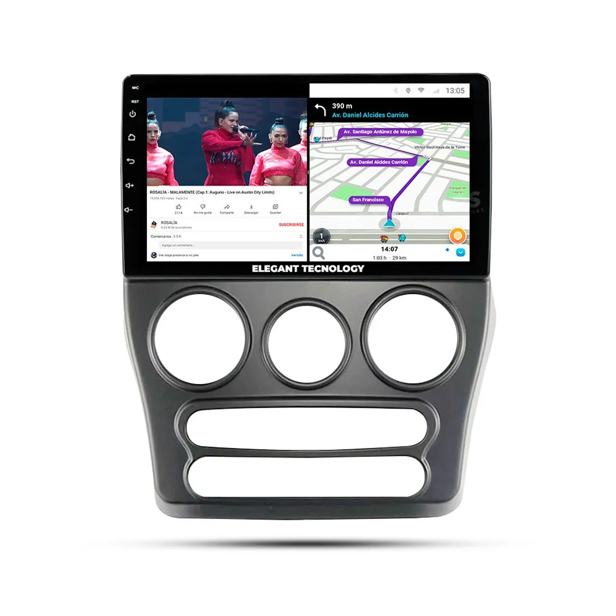 GENERICO - Autoradio Android Pantalla Chery QQ 2013-2017 Carplay +Auto 4GB +64GB