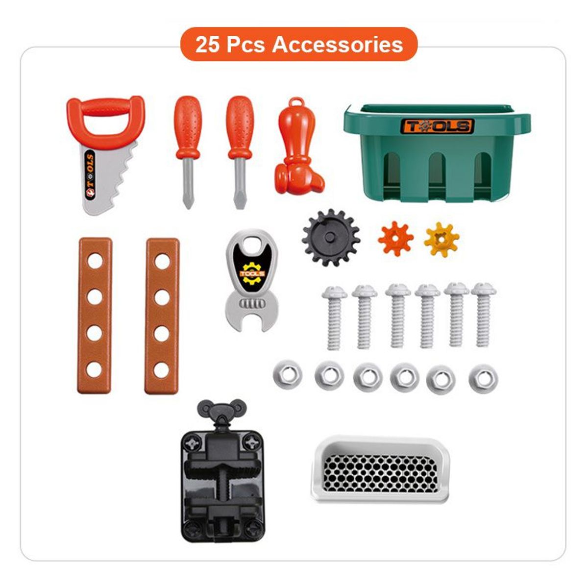 GENERICO - Maletín de Juguete 3 en 1 Herramientas 25 Piezas Niños