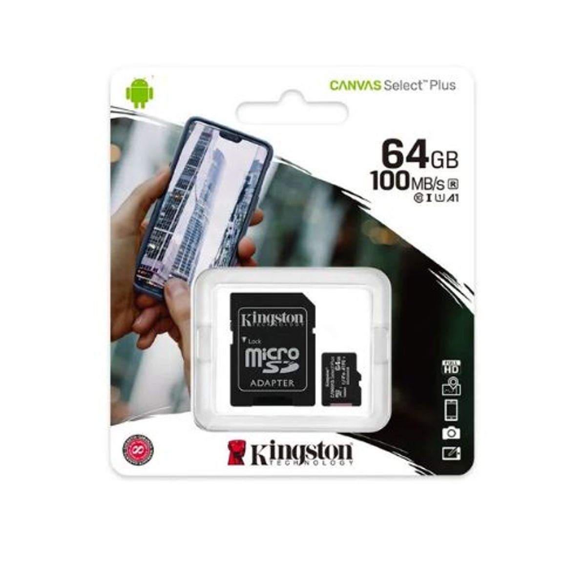 KINGSTON - Memoria Micro SD Kingston Canvas 64GB
