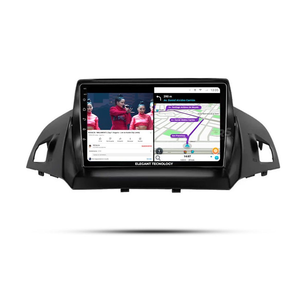 GENERICO - Autoradio Android Pantalla Ford Escape Kuga 2012-2017 Carplay +Auto 4GB +64GB