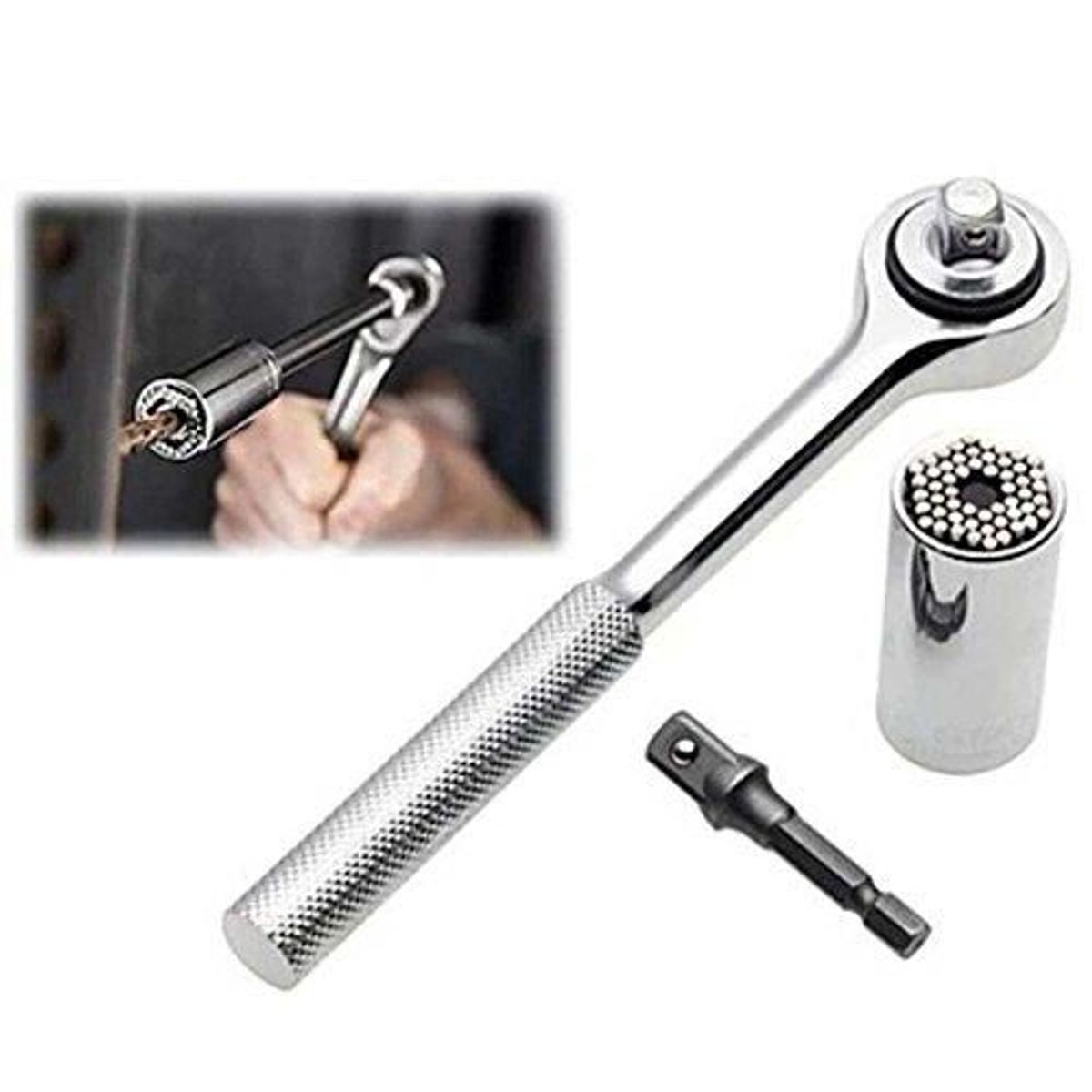 OEM - Ratchet Llave Trinquete Adaptador Multifunción de Taladro Eléctrico