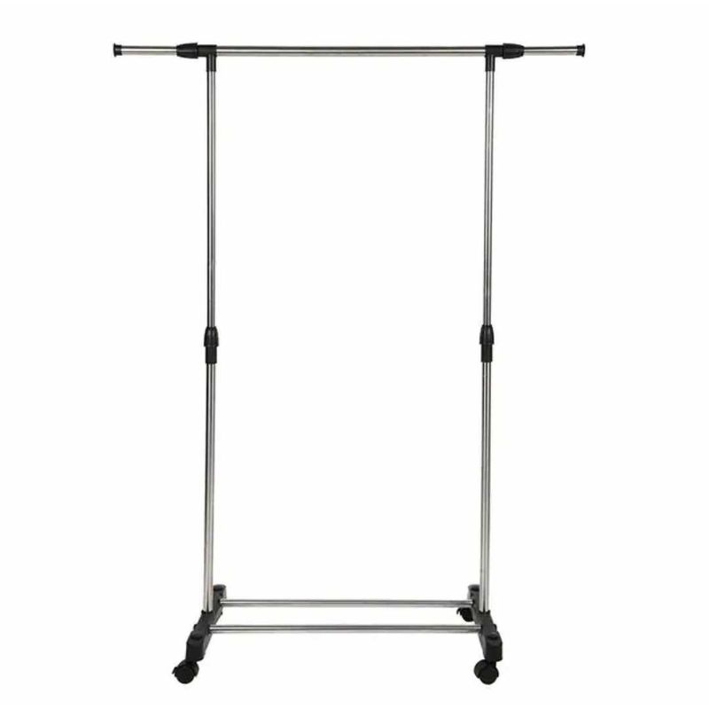 GENERICO - Perchero Organizador de Ropa Simple Barra con Ruedas