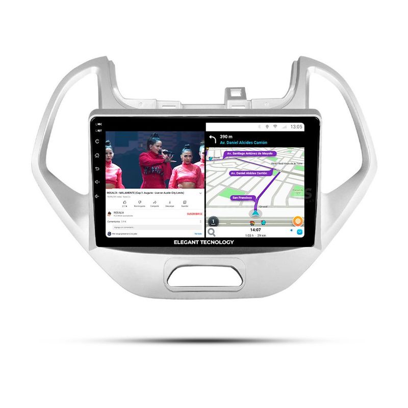 GENERICO - Autoradio Android Pantalla Ford Figo Aspire Free Style 2019  Carplay +Auto 4GB +64GB