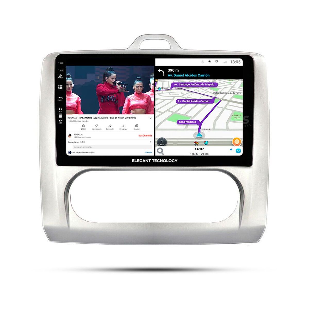 GENERICO - Autoradio Android Pantalla Ford Focus AC Auto 2009-2010  Carplay +Auto 4GB +64GB