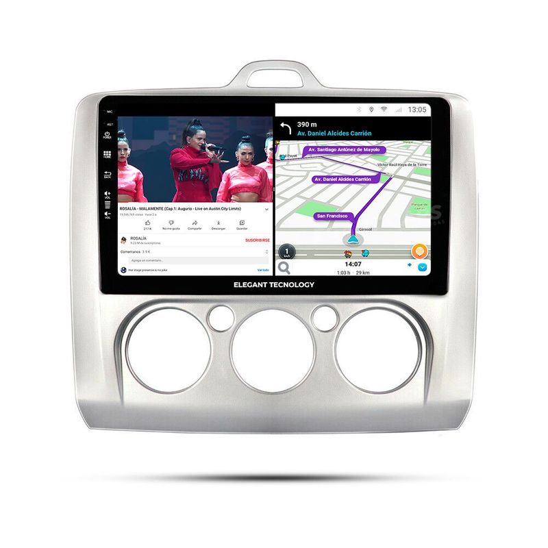 GENERICO - Autoradio Android Pantalla Ford Focus AC Auto 2009-2010  Carplay +Auto 4GB +64GB