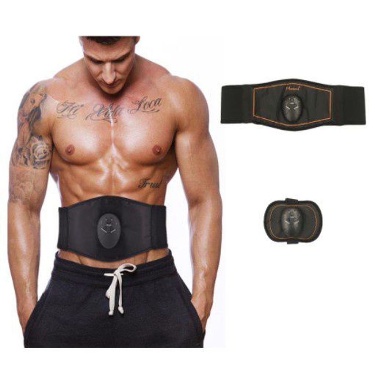 OEM - Tonificador Electro Estimulador 2 en 1 Muscular Abdominales Brazos