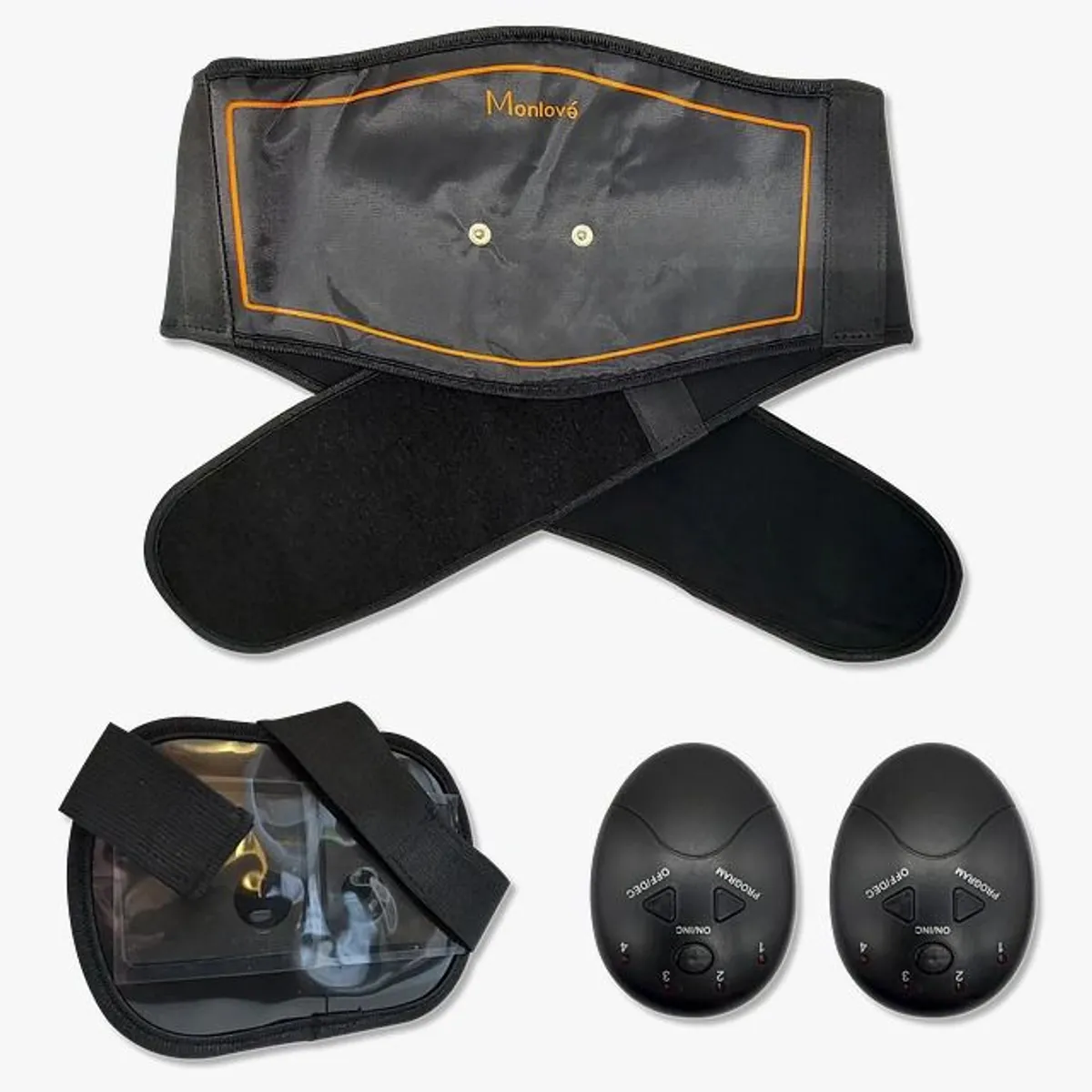 OEM - Tonificador Electro Estimulador 2 en 1 Muscular Abdomen Brazos EMS