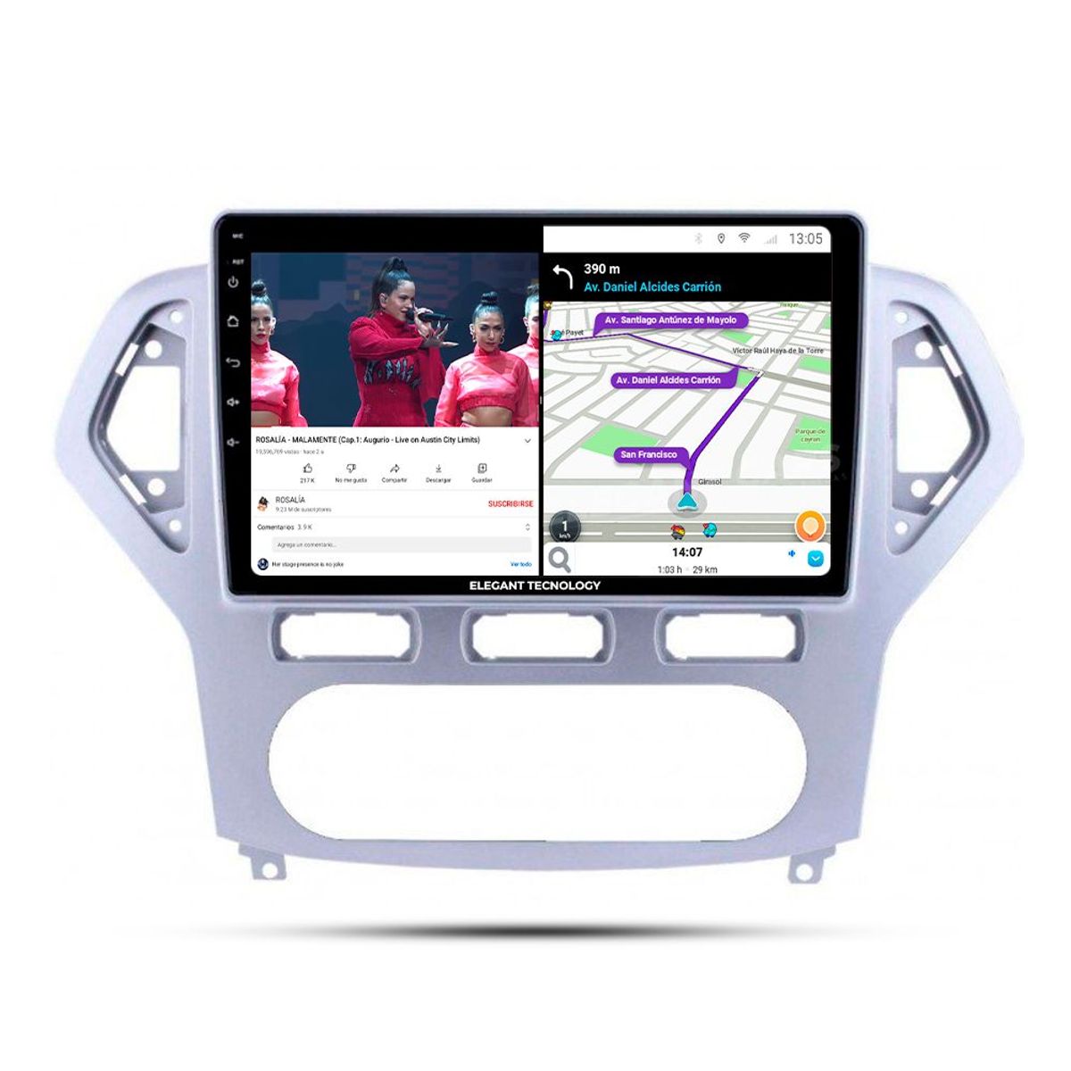 GENERICO - Autoradio Android PantallaFord Mondeo Plata 2007-2010 Carplay