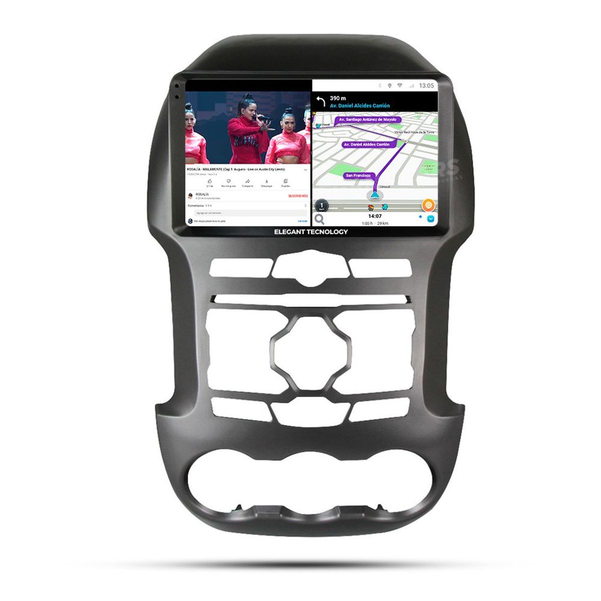 GENERICO - Autoradio Android Pantalla Ford Ranger 2008-2012 Carplay