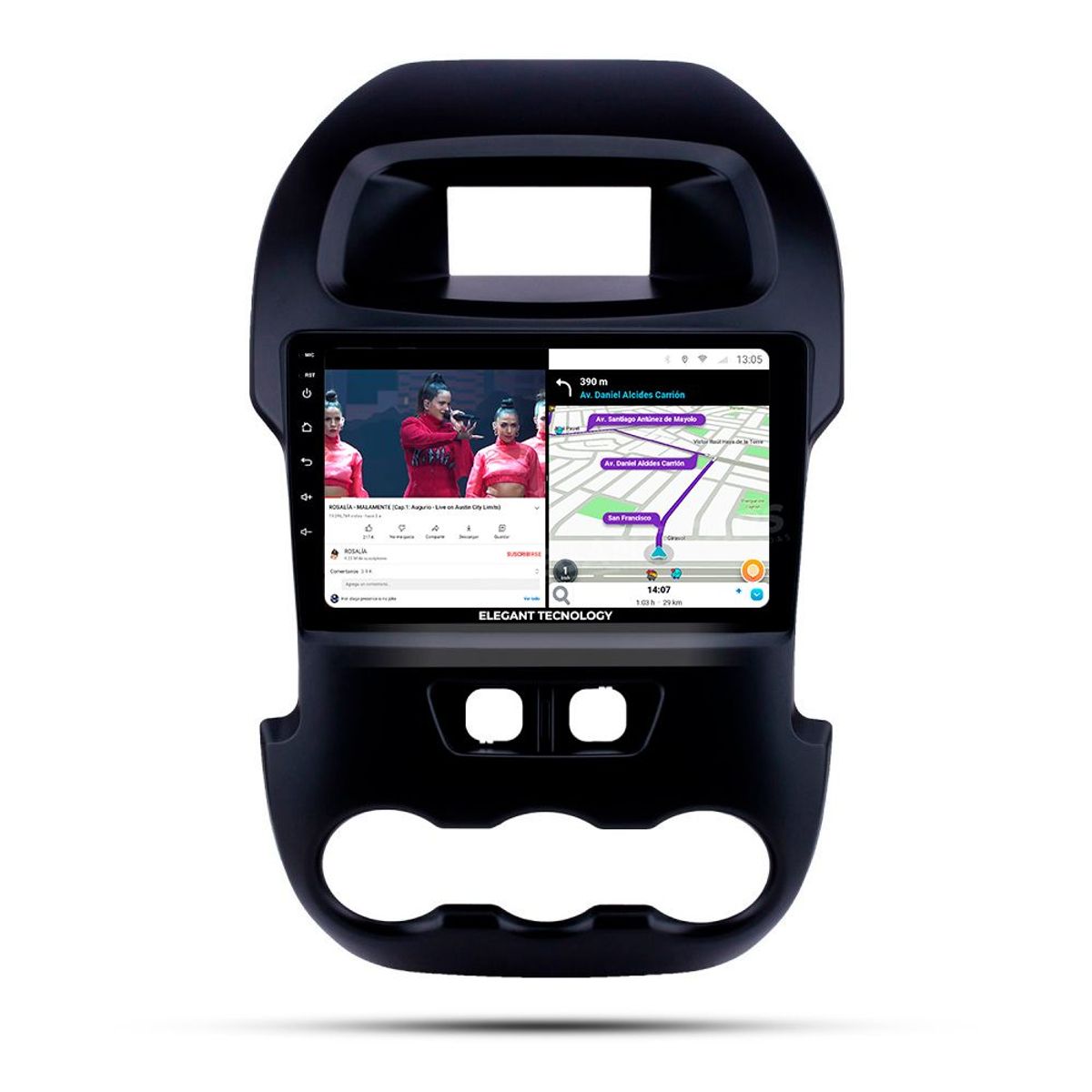 GENERICO - Autoradio Android Pantalla Ford Ranger 2011-2014 Carplay