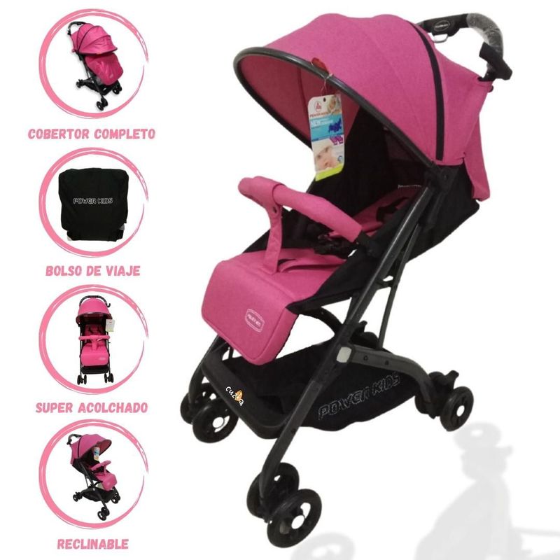 POWER KIDS - Coche Maleta de Aluminio POWER «AVANTI» Pink