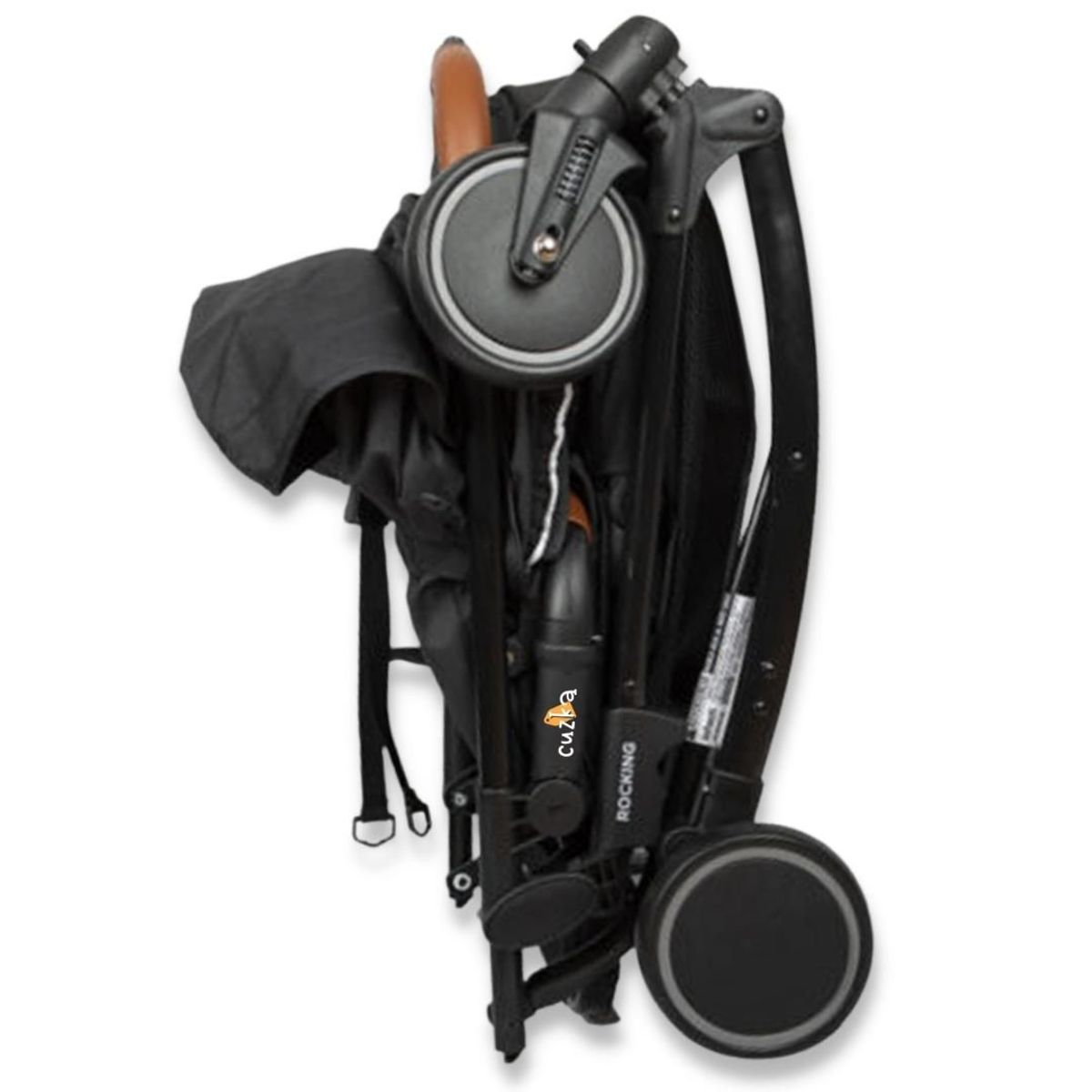 INFANTI - Coche Cuna  con Mecedora para Bebé «ROCKING» Black