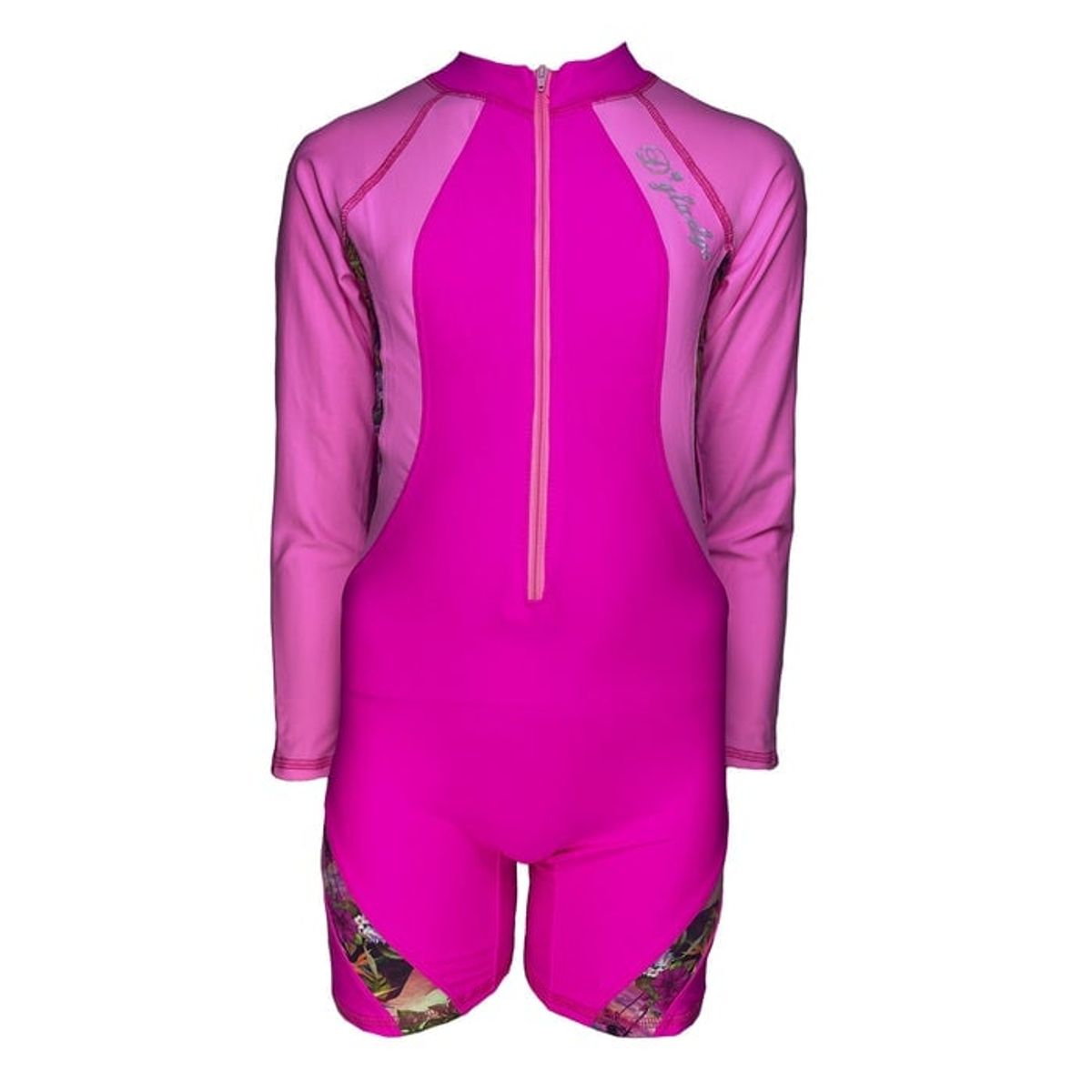 GENERICO - Gl-46 Enterizo Niña Cierre Manga Larga Color Fucsia