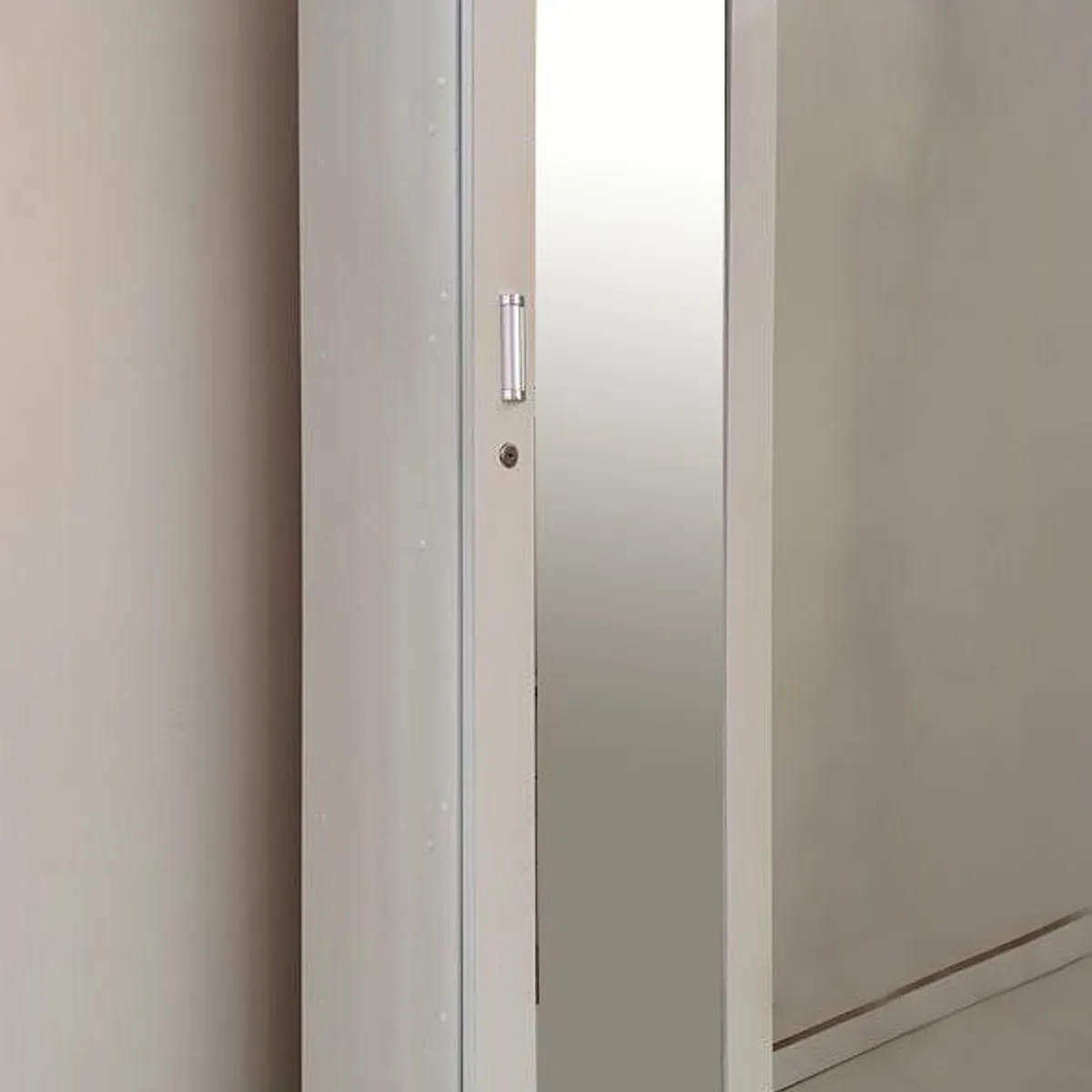 GENERICO - ZAPATERA CON ESPEJO COLOR BLANCO