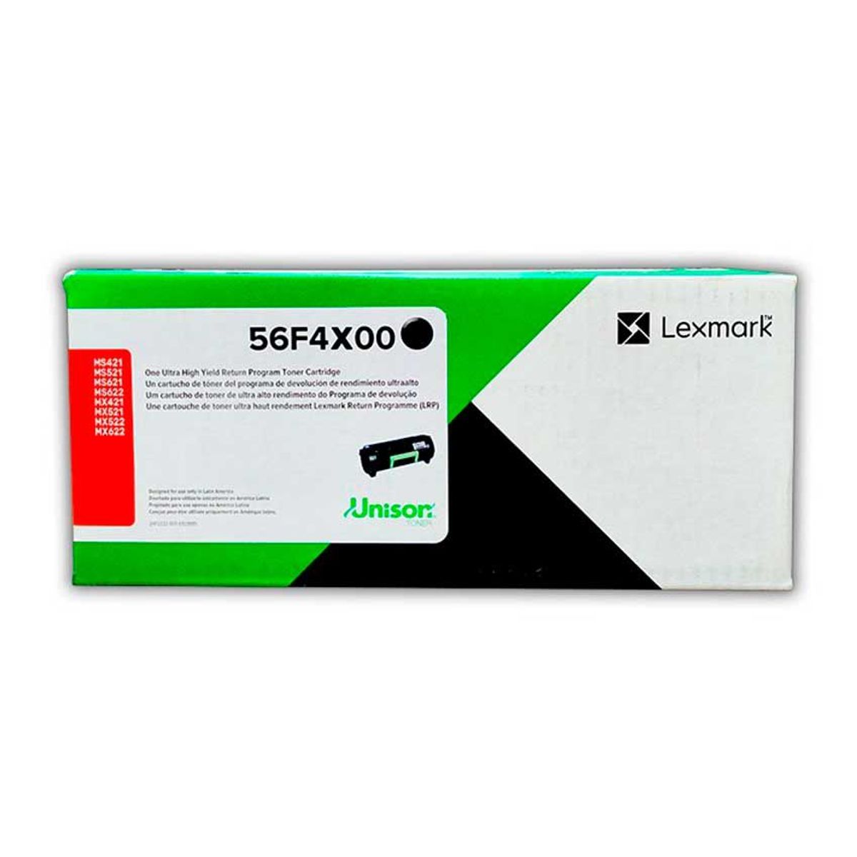 LEXMARK - Toner Lexmark 56F4X00 MX521ade MX522 MX622 564X - Negro