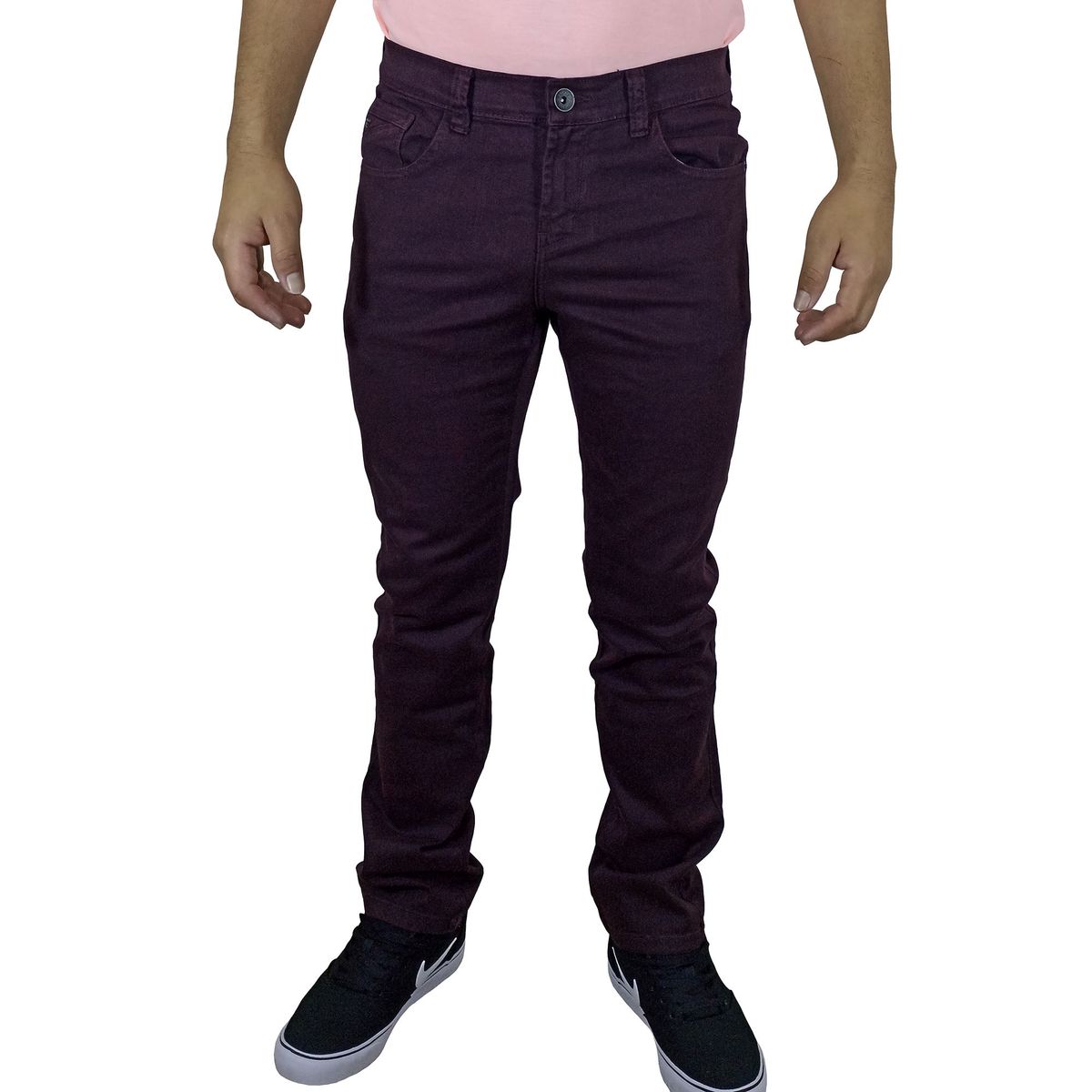 GENERICO - Pantalón Jean Bronco King Para Hombre - Guinda