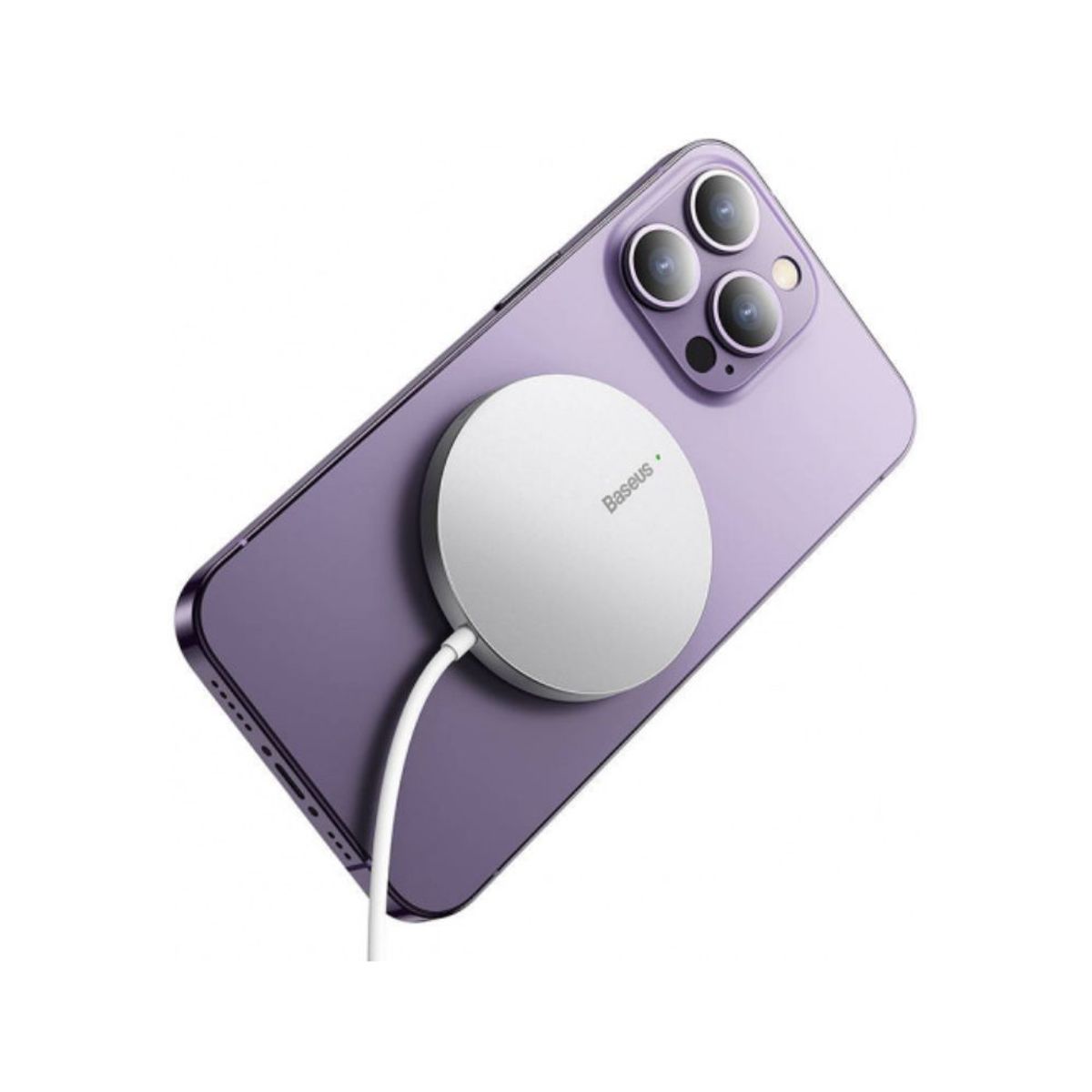 BASEUS - Cargador Inalámbrico Magnético Baseus iPhone Usb Tipo C
