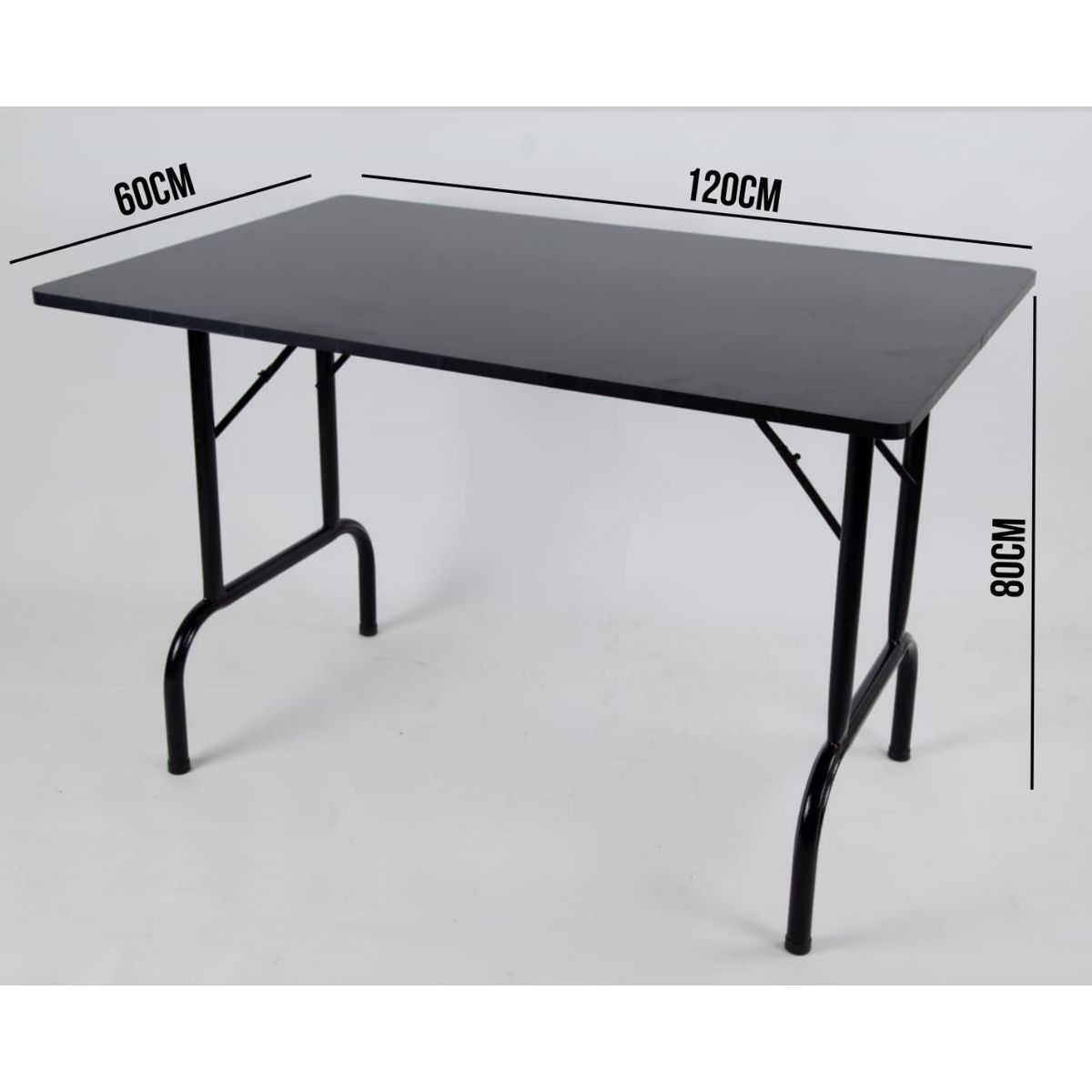 ATAHUALPA - Mesa Plegable ATAHUALPA 120x60- NEGRO