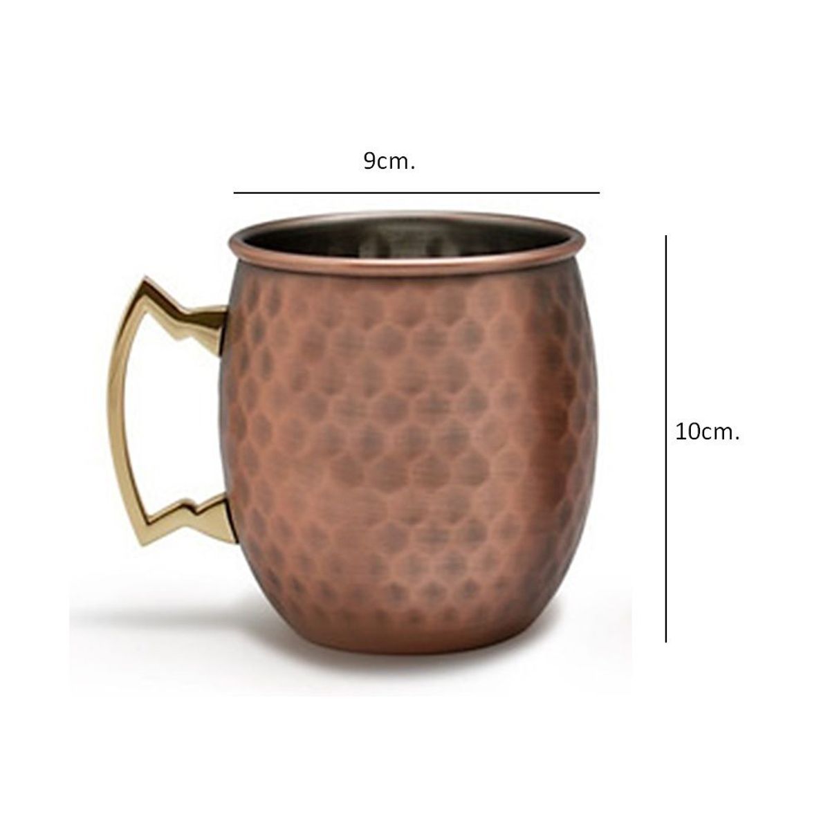 ICHIMATSU - Set x 2 Mug Moscow 500ml + Sorbetes de Acero Inoxidable martillado