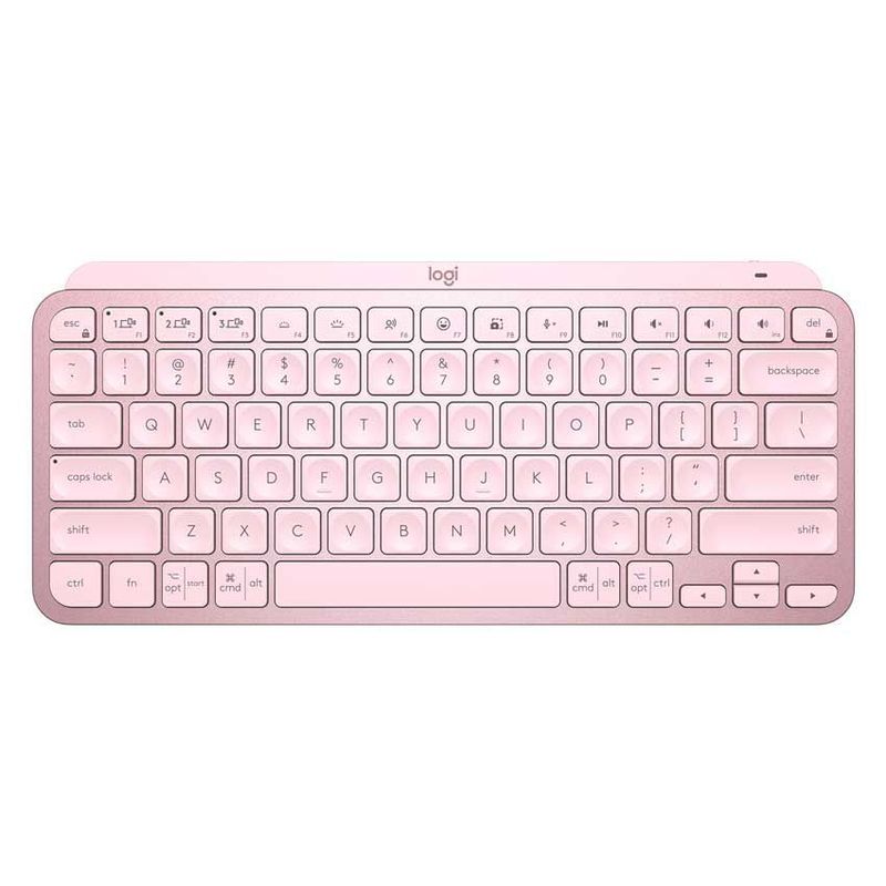 LOGITECH - Logitech MX Keys Mini Teclado Inalámbrico Bluetooth LED Español Rosado
