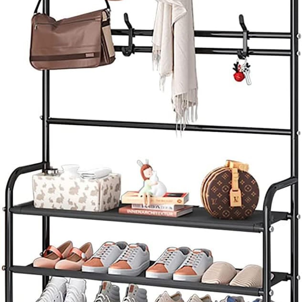 GENERICO - Zapatera Organizador De Calzado Zapatos 5 Niveles Perchero