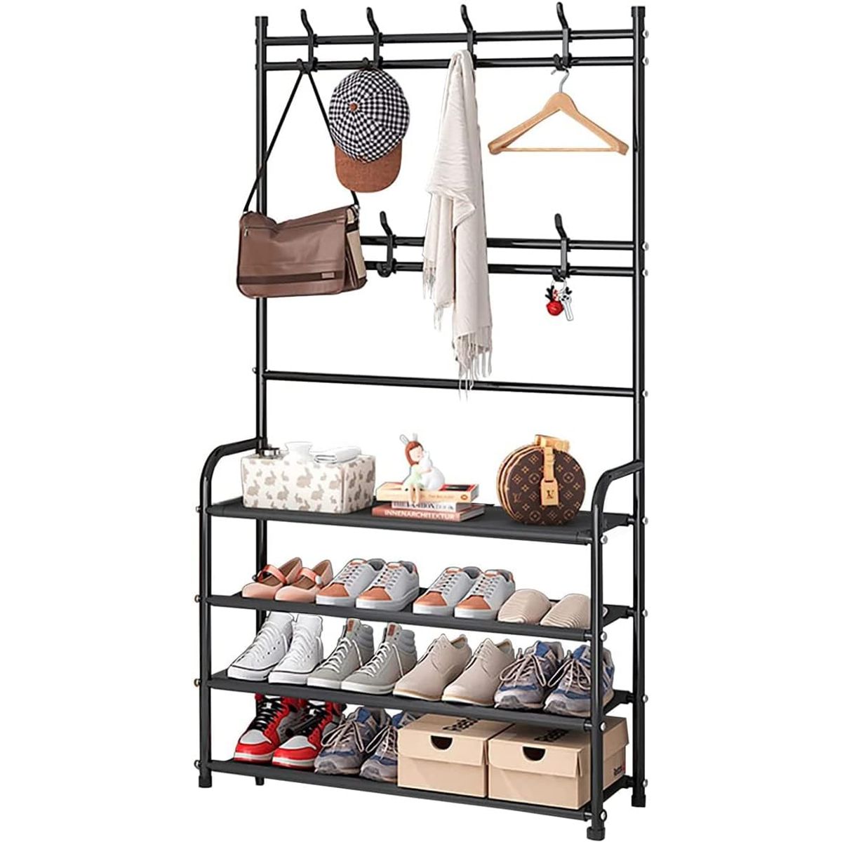 GENERICO - Zapatera Organizador De Calzado Zapatos 5 Niveles Perchero