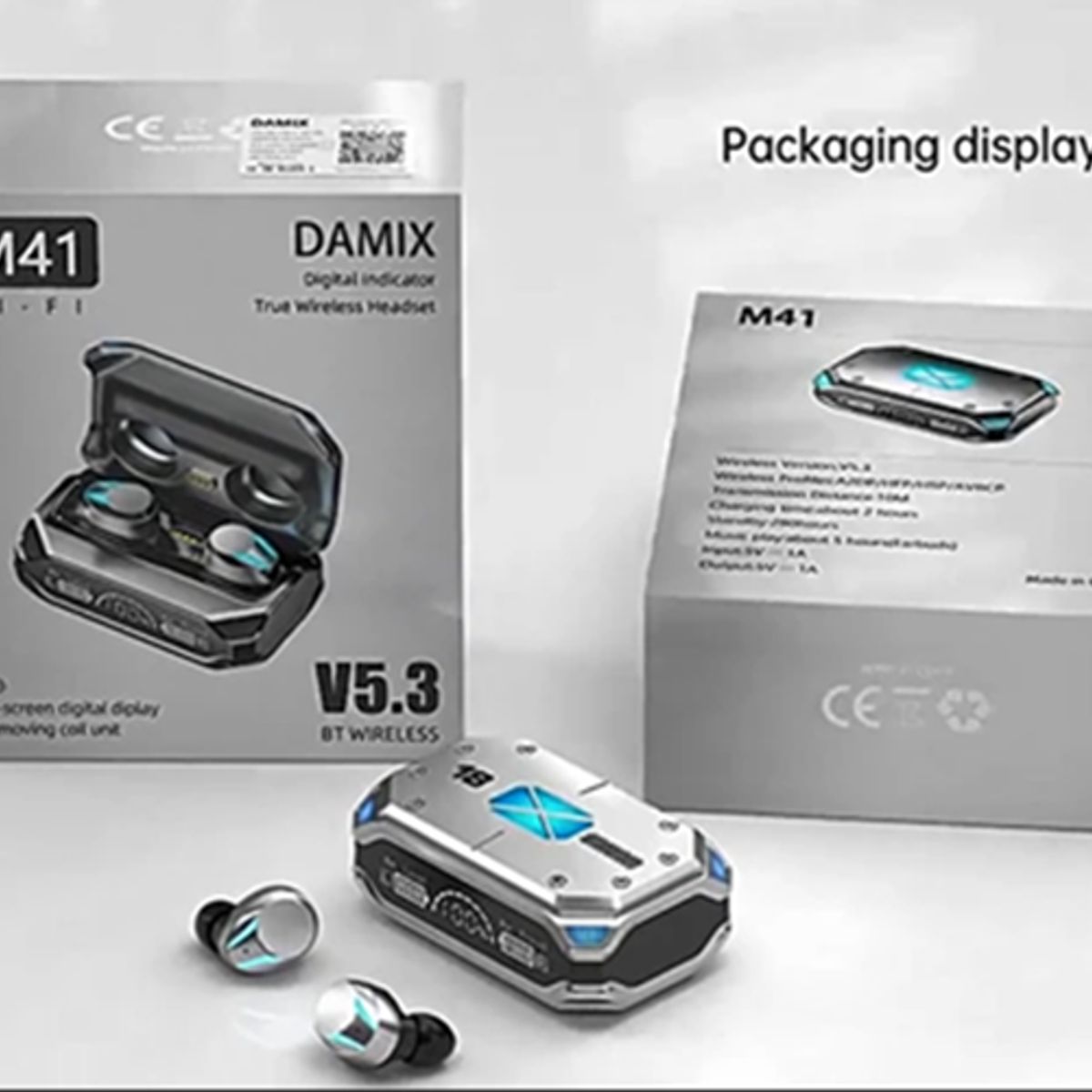 TWS - Audífono inalámbrico gamer M41 para juegos y música