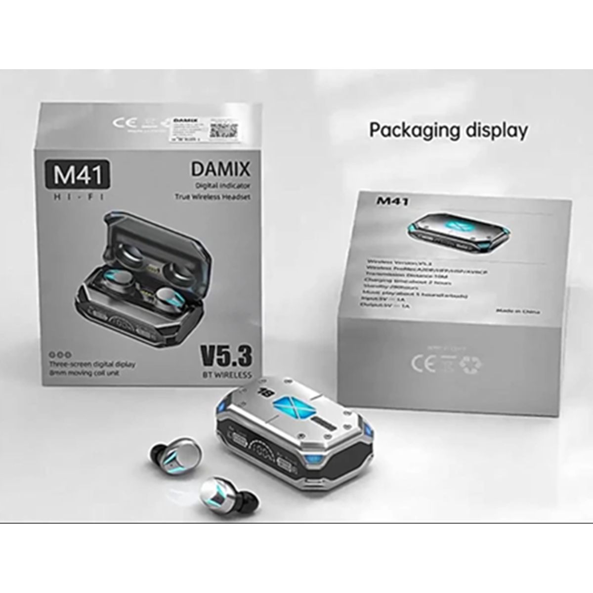 TWS - Audífono inalámbrico gamer M41 para juegos y música