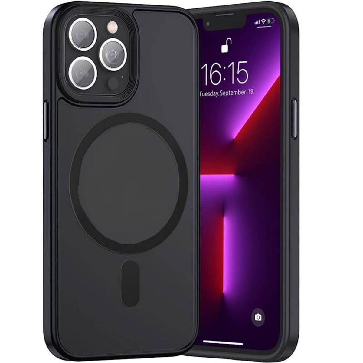 GENERICO - Case o Funda BENKS Magnetic Mate iPhone 13 Pro Max - Negro