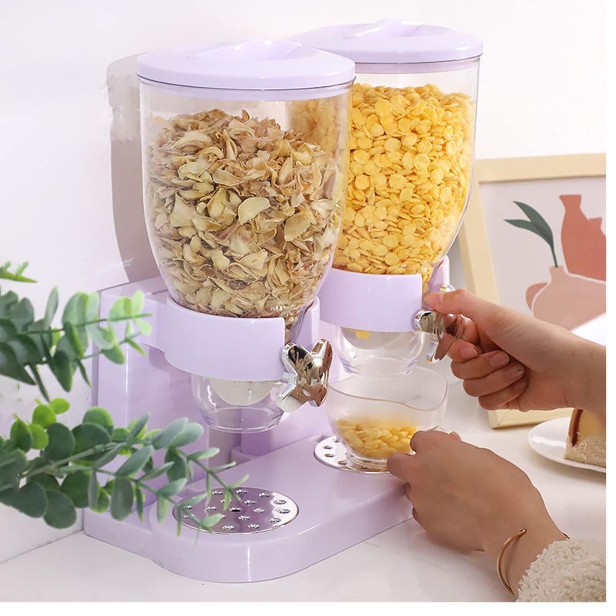 OEM - Dispensador de Cereal 2 en 1 Color Blanco