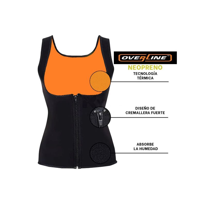 GENERICO - Chaleco Reductor Moldeador OVERLINE Talla XXL