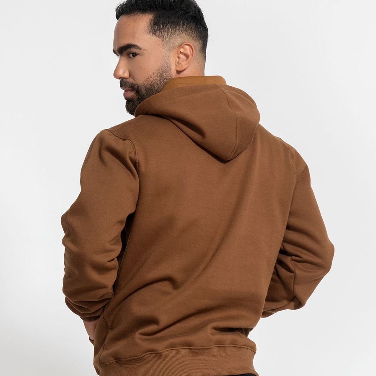 GENERICO - Polera hombre afranelado UCLA marrón café Arcoi