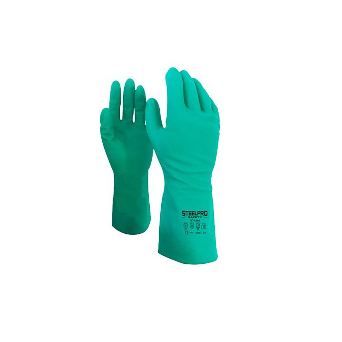 STEELPRO - GUANTE NITRILO STEELPRO 13”-15MIL