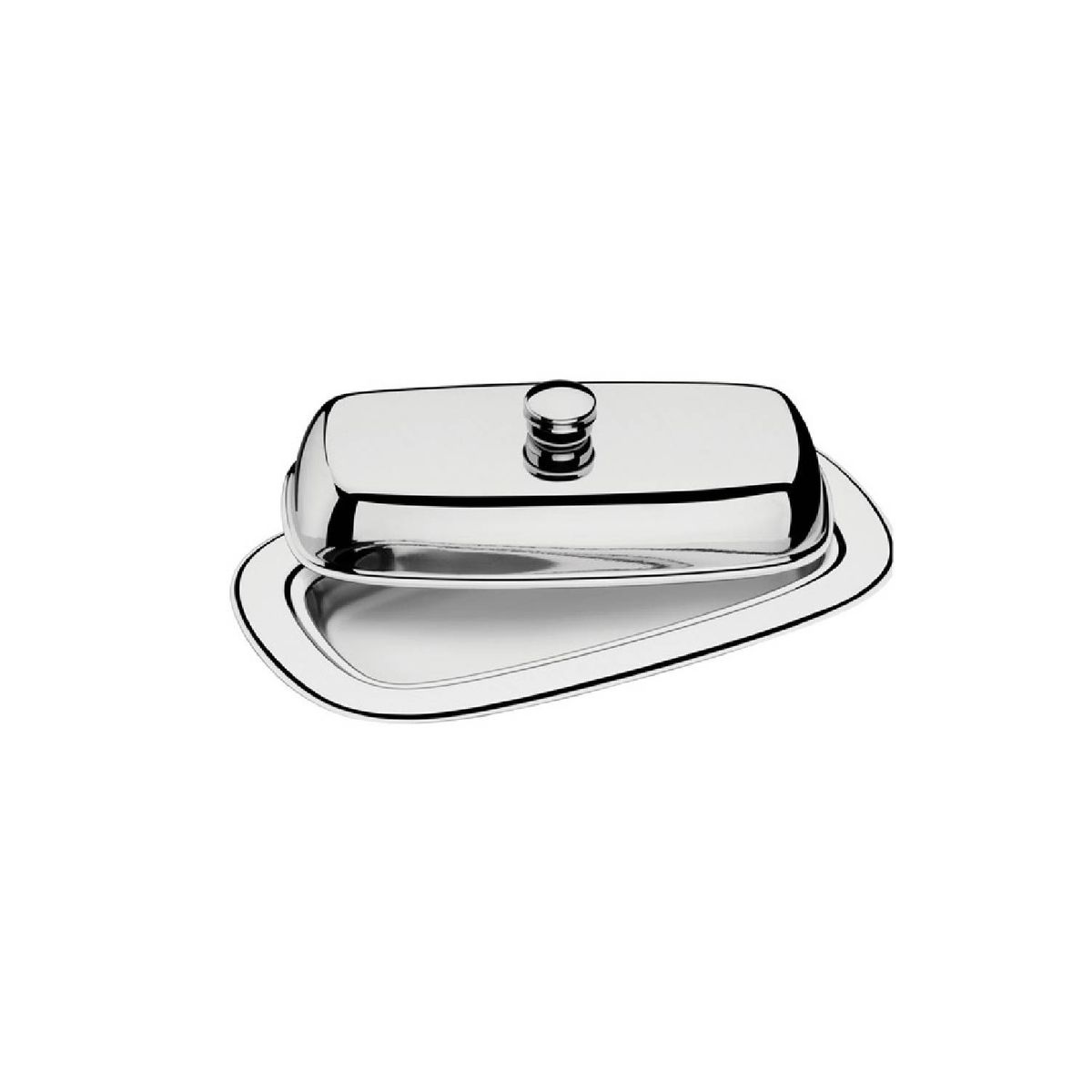 TRAMONTINA - Mantequillera TRAMONTINA de acero inoxidable