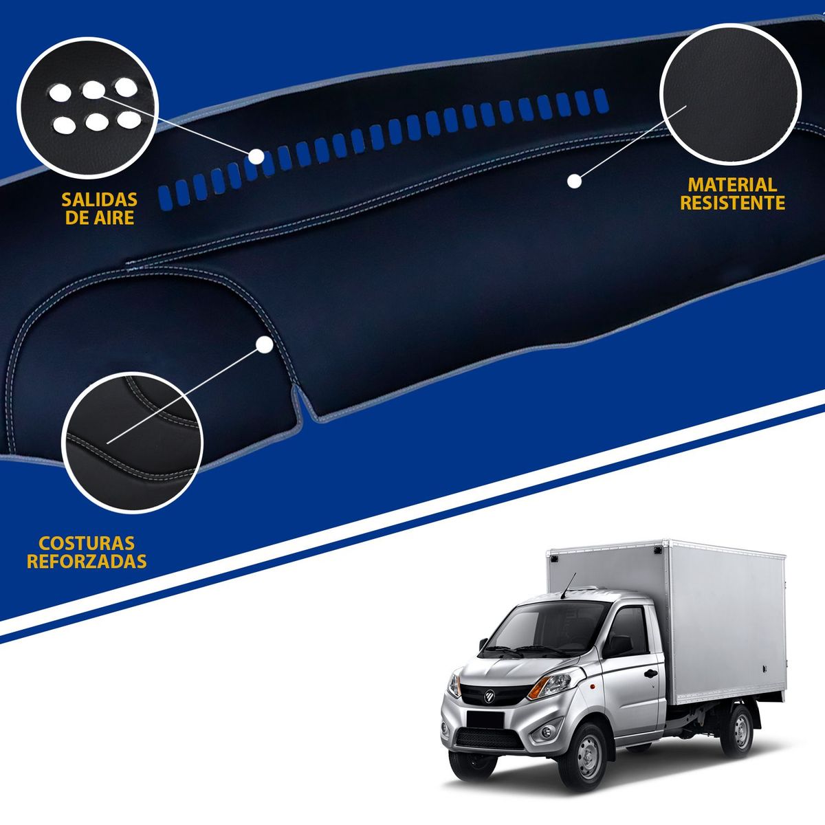 TECGO - PROTECTOR TAPETE PARA TABLERO TIPO FOTON MINI TRUCK 2021