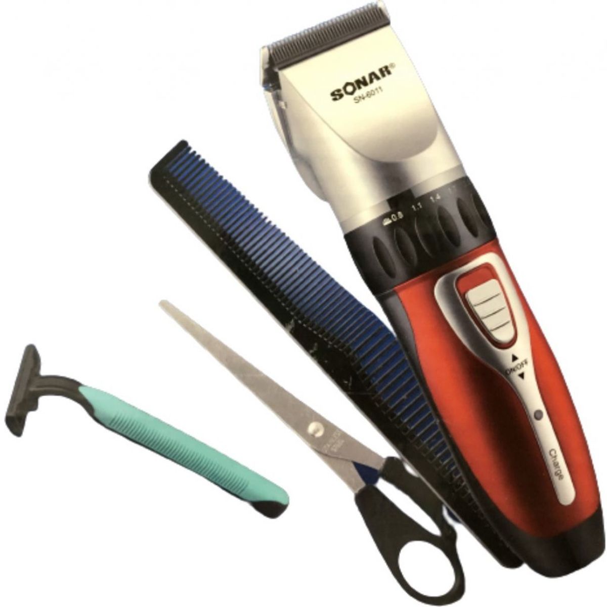 SONAR - Sonar SN-6011 Maquina Cortapelo Patillera Trimmer Recargable