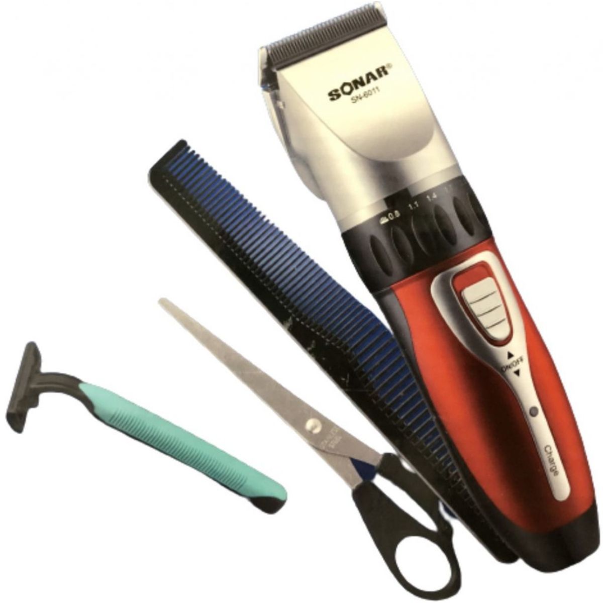 SONAR - Sonar SN-6011 Maquina Cortapelo Patillera Trimmer Recargable