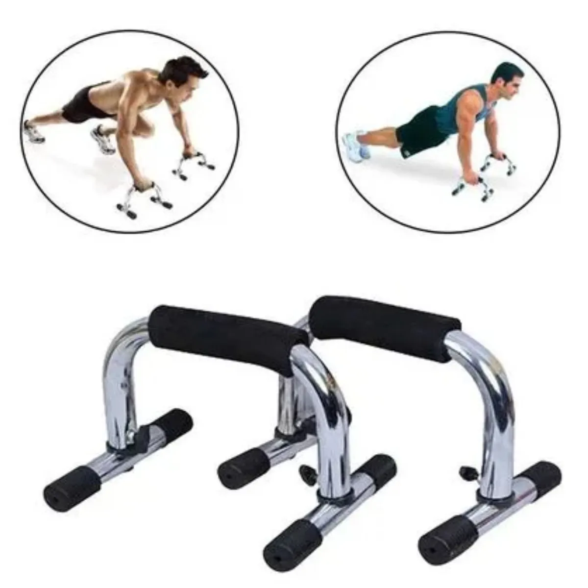 SPORT FITNESS - Plancheras de aluminio - plata y negro