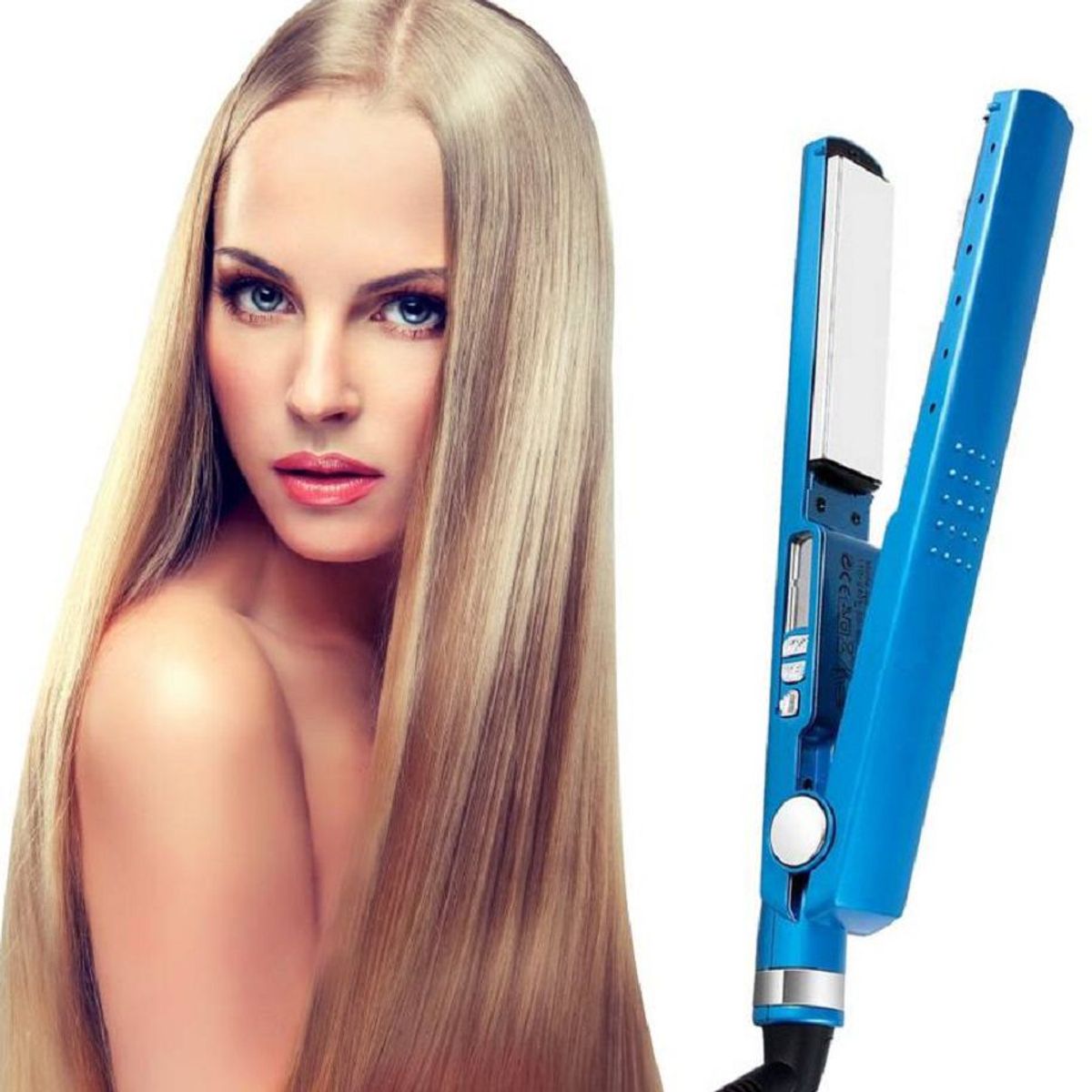 GENERICO - Plancha Laceador de Cabello Placa de Titanio 450F