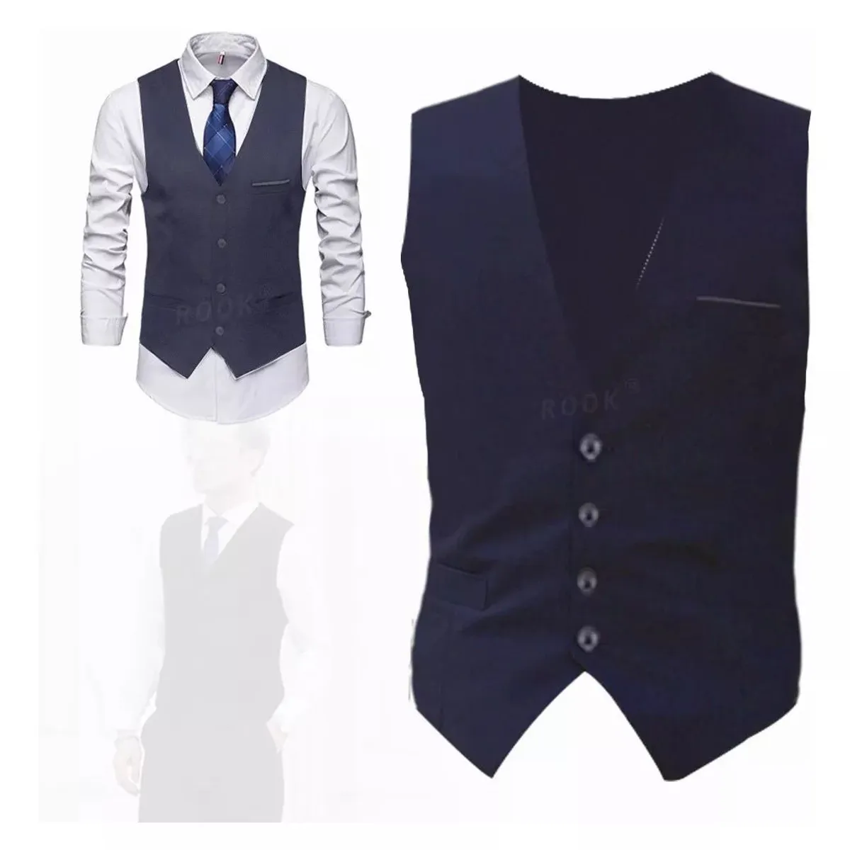 GENERICO - Chaleco De Vestir Para Hombre Chaqueta Chaquetilla