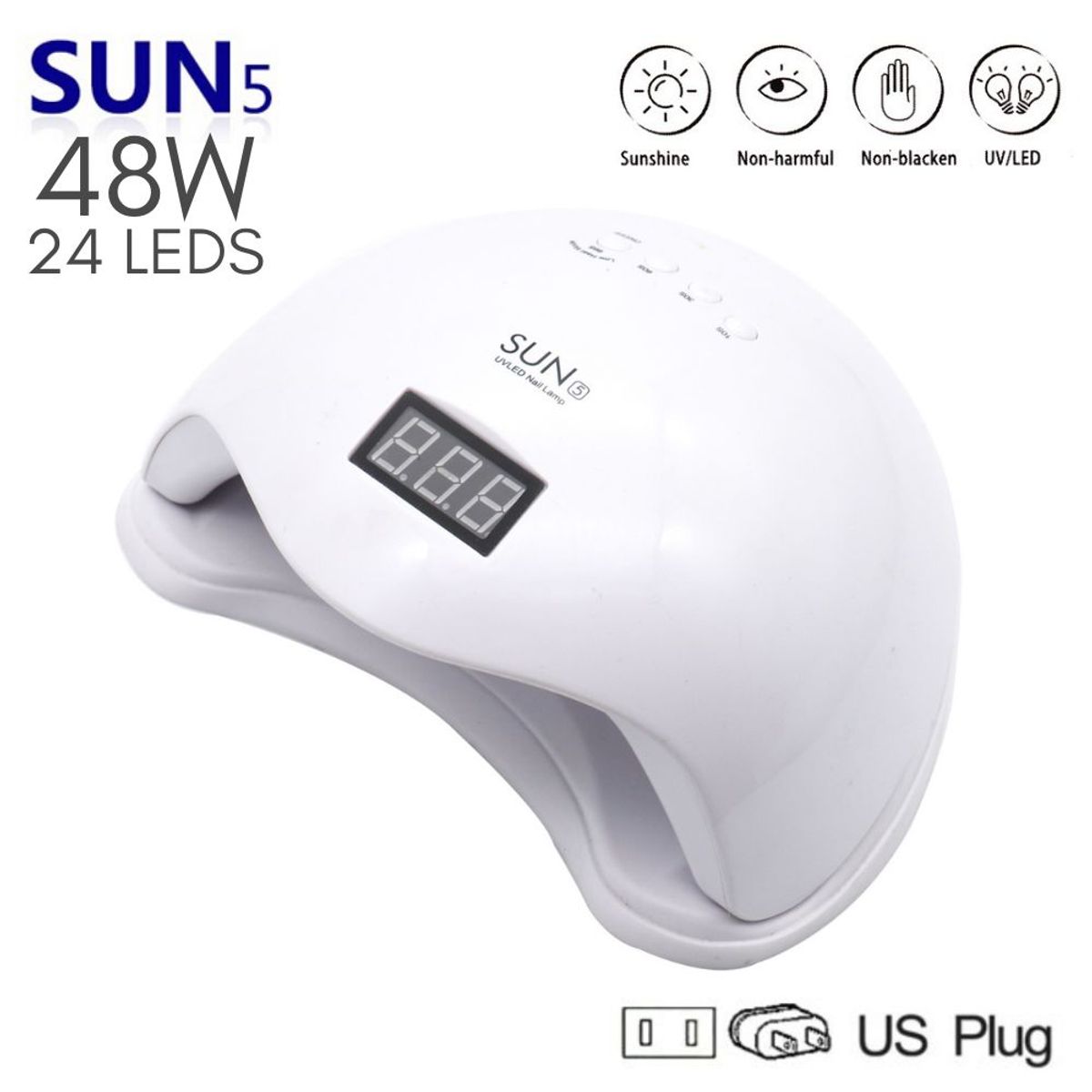 OEM - SUN 5 LED Nail Lamp Lámpara Secadora Profesional de Uñas 48W