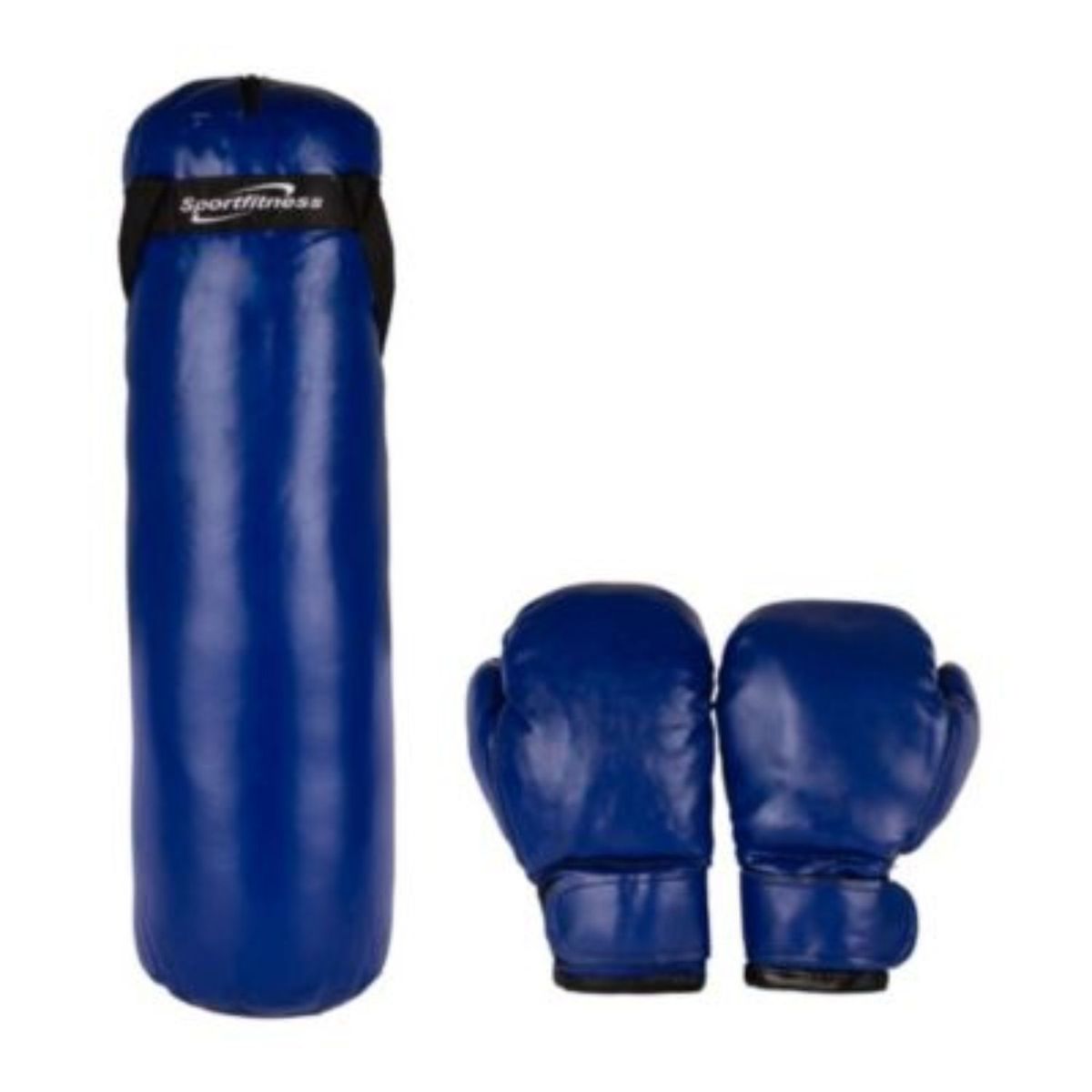 SPORT FITNESS - Saco de boxeo para niños con guantes - sport fitness - azul