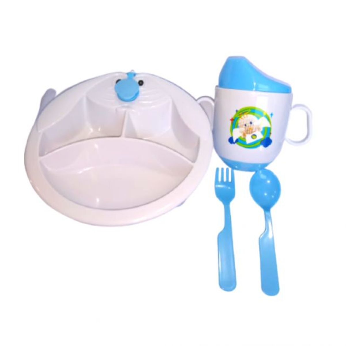 SANTOLEE - Santolee - Juego de Plato térmico y taza para Bebes